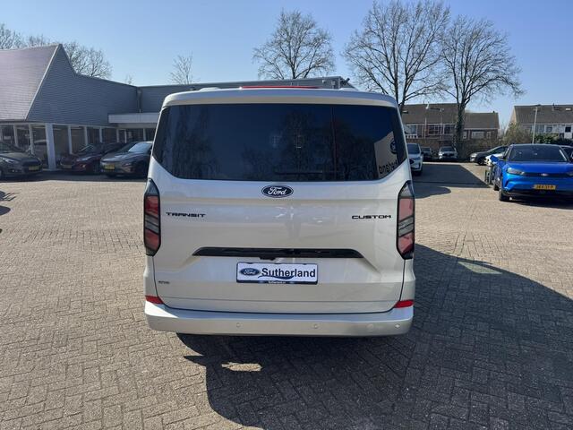 Ford TRANSIT CUSTOM 320 2.5 PHEV L2H1 Limited DC |SCI| Dubbele cabine | Dubbele schuifdeur | 360 graden camera | Adaptieve cruise control | 8-weg verstelbare en verwarmbare passagiersstoel | Inklapbare trekhaak | 17 inch velgen | AGM accu | Reservewiel | 12V aanlsuitpunt