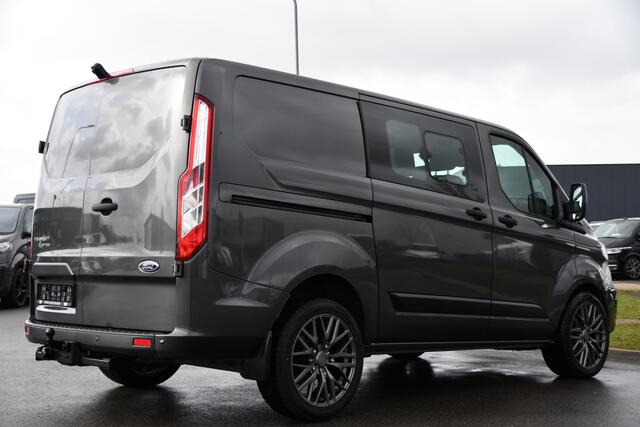 Ford TRANSIT CUSTOM 300 2.0 TDCI L1H1 DC PB Edition Camera, Cruise, Sensoren, Carplay, Automaat, Trekhaak, 130pk, multimedia, Uniek!