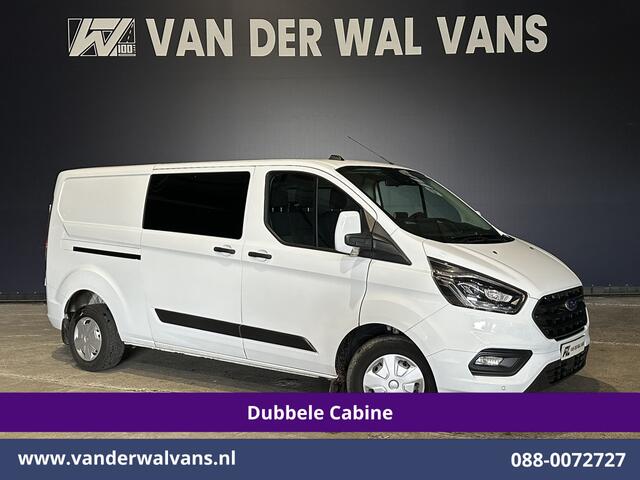 Ford TRANSIT CUSTOM 2.0 TDCI 130pk L2H1 Dubbele Cabine Euro6 Airco | 6-Zits | Camera | Navigatie | Apple Carplay | LED Android Auto, Cruisecontrol, Stoelverwarming, Verwarmde voorruit, Parkeersensoren