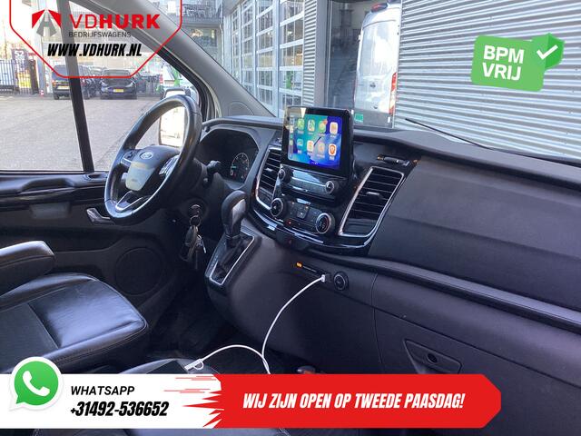 Ford TRANSIT CUSTOM Sport 2.0 TDCI Aut. 170 pk L2 DB-Riem VV/ Carplay/ Alarm III/ Stoelverw./ Navi/ Airco/ Camera/ Cruise/ PDC/ Trekhaak