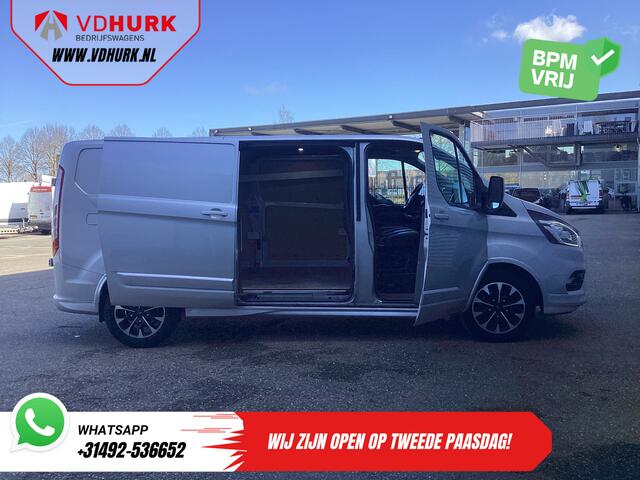 Ford TRANSIT CUSTOM Sport 2.0 TDCI Aut. 170 pk L2 DB-Riem VV/ Carplay/ Alarm III/ Stoelverw./ Navi/ Airco/ Camera/ Cruise/ PDC/ Trekhaak