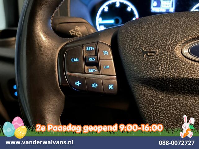 Ford TRANSIT CUSTOM 2.0 TDCI 130pk L2H1 Dubbele Cabine Euro6 Airco | 6-Zits | LED | Cruisecontrol | Trekhaak Parkeersensoren, Verwarmde voorruit