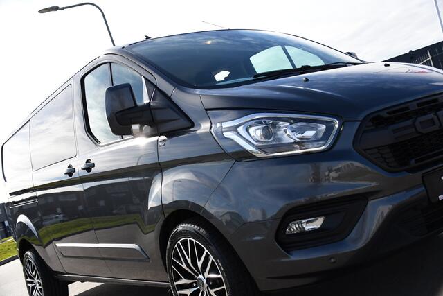 Ford TRANSIT CUSTOM 300 2.0 TDCI L2H1 Limited DC PB Edition Camera, Cruise, Carplay, 170pk, 2 x Schuifdeur, LED, Automaat, Stoelverwarming, Sensoren, Uniek!