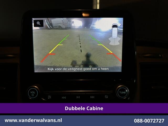 Ford TRANSIT CUSTOM 2.0 TDCI 131pk L2H1 Dubbele Cabine Euro6 Airco | 5-Zits | Camera | LED | 2800kg Trekhaak | Apple Carplay Cruisecontrol, Android Auto, Stoelverwarming, Verwarmde Voorruit, Parkeersensoren