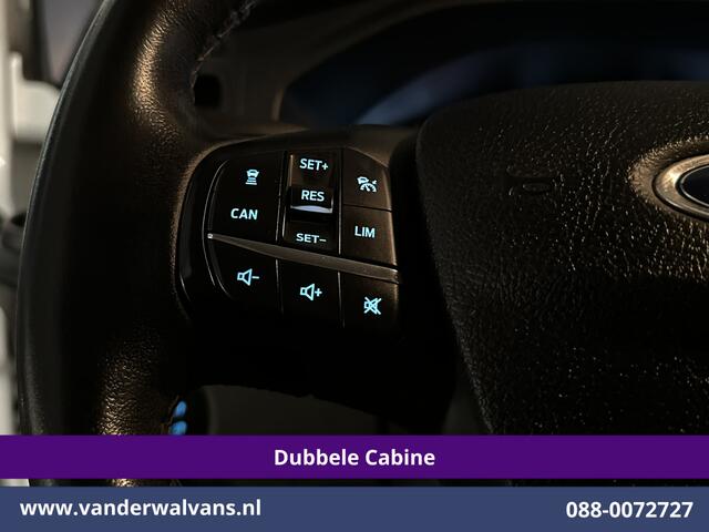 Ford TRANSIT CUSTOM 2.0 TDCI 131pk L2H1 Dubbele Cabine Euro6 Airco | 5-Zits | Camera | LED | 2800kg Trekhaak | Apple Carplay Cruisecontrol, Android Auto, Stoelverwarming, Verwarmde Voorruit, Parkeersensoren