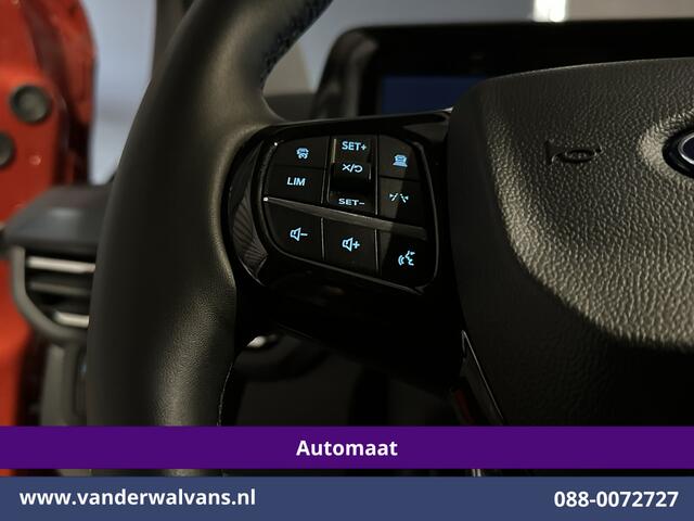 Ford TRANSIT CUSTOM 2.5 PHEV Automaat Personenbus 8-Zits L1H1 Euro6 Airco | 2x zijdeur | Camera | Navigatie | Apple Carplay Android Auto, LED, Adaptieve Cruisecontrol, Parkeersensoren, Automatische Trekhaak, LM Velgen, Verwarmde voorruit, Stoelverwarming, Elektrisch verstelb