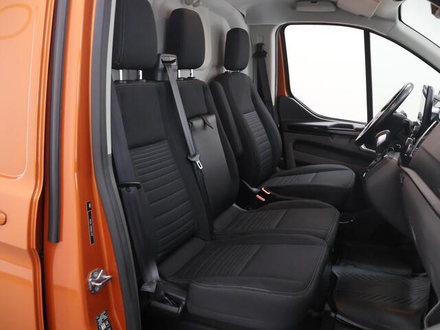 Ford TRANSIT CUSTOM 300 | 2.0 TDCI | AUT. | L2 H1 | LIMITED | NL AUTO | DEALER ONDERHOUDEN | STOELVERWARMING | CRUISE CONTROL | AIRCO | PARKEERSENSOREN | METALLIC | ORANGE GLOW