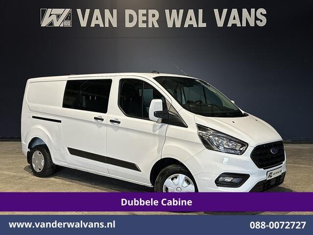 Ford TRANSIT CUSTOM 2.0 TDCI 130pk L2H1 Dubbele Cabine Euro6 Airco | 5-Zits | Navigatie | Apple Carplay | LED | Cruisecontrol Android Auto, Stoelverwarming, Parkeersensoren, Achterklep