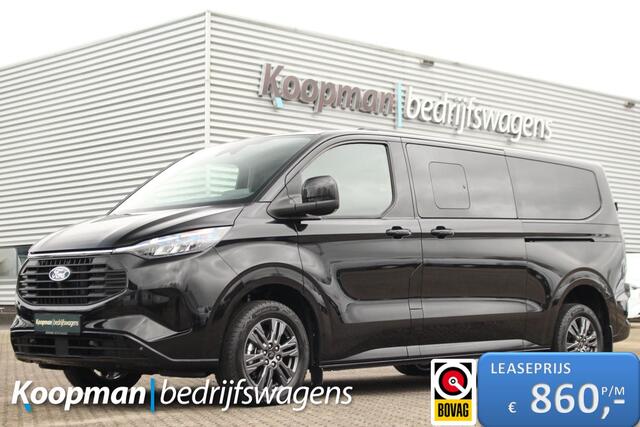 Ford TRANSIT CUSTOM 2.5 PHEV 233pk L2H1 Limited | 8-Persoons | Incl BPM | Stuur + Stoelverwarming | Keyless | Carplay/Android | Lease 860,- p/m