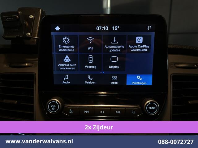 Ford TRANSIT CUSTOM 2.0 TDCI 130pk L1H1 Euro6 Airco | 2x zijdeur | Camera | Apple Carplay | LED | 2500kg Trekhaak Android Auto, Cruisecontrol, Verwarmde voorruit, Parkeersensoren, Bijrijdersbank