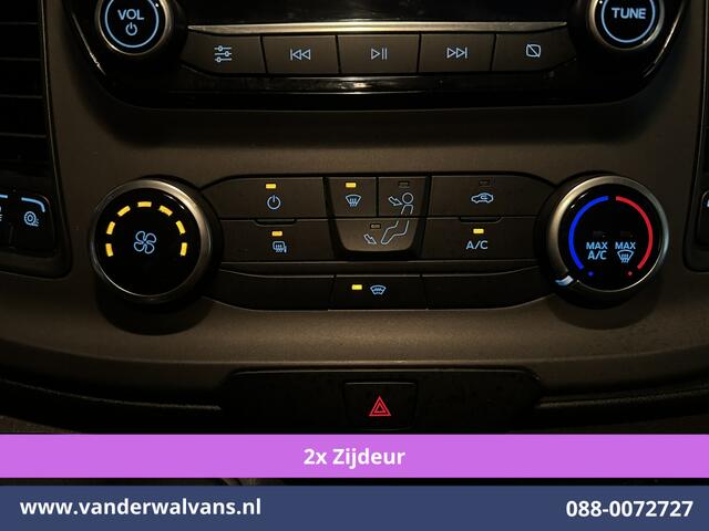 Ford TRANSIT CUSTOM 2.0 TDCI 130pk L1H1 Euro6 Airco | 2x zijdeur | Camera | Apple Carplay | LED | 2500kg Trekhaak Android Auto, Cruisecontrol, Verwarmde voorruit, Parkeersensoren, Bijrijdersbank