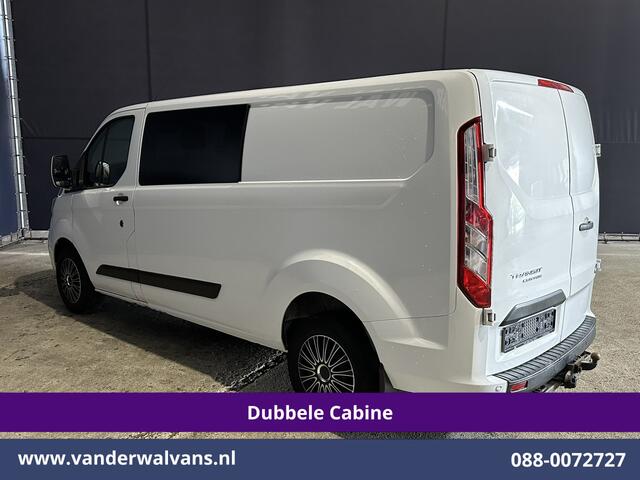 Ford TRANSIT CUSTOM 2.0 TDCI 131pk L2H1 Dubbele Cabine Euro6 Airco | 6-Zits | Cruisecontrol | 2550kg Trekhaak Verwarmde voorruit, Parkeersensoren