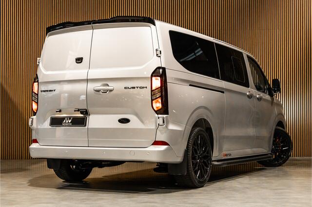 Ford TRANSIT CUSTOM 300 2.0 TDCI L2H1 Limited DC | BPM VRIJ | Dubbel Cabine | Elec schuifdeuren | ACC | Blind Spot | 360 Camera | CarPlay | Navigatie | Stoelverwarming | 5-Zitter | BPM Vrij