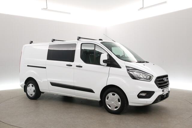 Ford TRANSIT CUSTOM 2.0 Ecoblue L2H1 | DC | 6 Zits | Aut. | Airco | Cruise | Camera | Trekhaak | Carplay | 2xSchuifdeur
