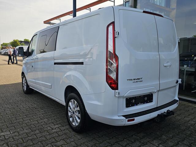 Ford TRANSIT CUSTOM 320 2.0 TDCI L2H1 Limited DC | 170pk Automaat | Dubbele Cabine | Trekkhaak | Dubbele Schuifdeur | Camare | Stoelverwarming