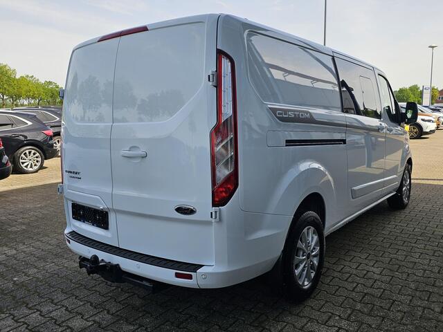 Ford TRANSIT CUSTOM 320 2.0 TDCI L2H1 Limited DC | 170pk Automaat | Dubbele Cabine | Trekkhaak | Dubbele Schuifdeur | Camare | Stoelverwarming