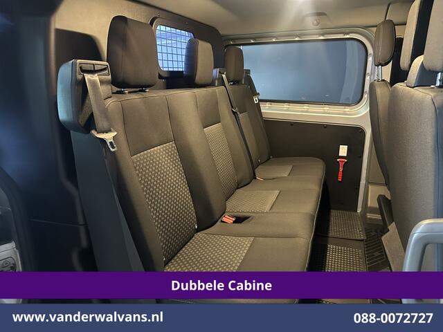 Ford TRANSIT CUSTOM 2.0 TDCI 131pk L2H1 Dubbele Cabine Euro6 Airco | 6-Zits | Camera | Navigatie | Apple Carplay | LED | Cruisecontrol Android Auto, Parkeersensoren, 2800kg Trekhaak, Dakdragers