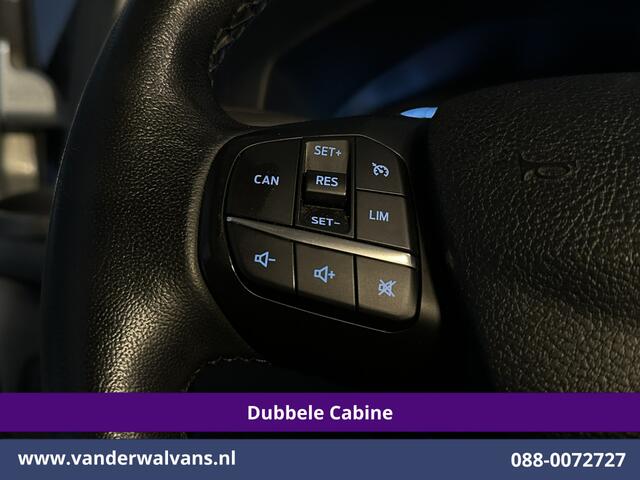 Ford TRANSIT CUSTOM 2.0 TDCI 131pk L2H1 Dubbele Cabine Euro6 Airco | 6-Zits | Camera | Navigatie | Apple Carplay | LED | Cruisecontrol Android Auto, Parkeersensoren, 2800kg Trekhaak, Dakdragers