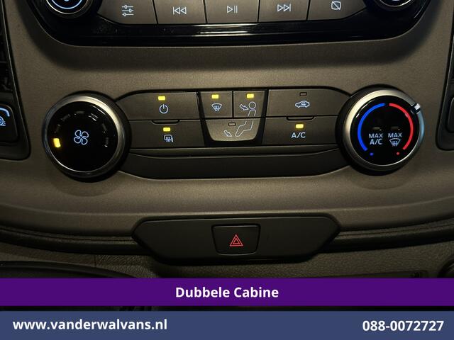 Ford TRANSIT CUSTOM 2.0 TDCI 131pk L2H1 Dubbele Cabine Euro6 Airco | 6-Zits | Camera | Navigatie | Apple Carplay | LED | Cruisecontrol Android Auto, Parkeersensoren, 2800kg Trekhaak, Dakdragers