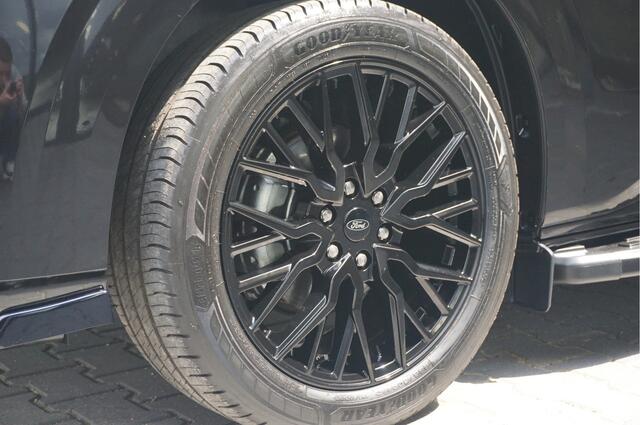 Ford TRANSIT CUSTOM 320L 2.5 PHEV 233PK Dubbel Cabine JWR BLACK PRIJS INCL. BPM !! 13" Navi, Adap. Cruise, Camera, 19" LM, Trekhaak!! NR. HYBDCB