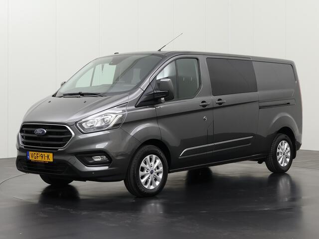 Ford TRANSIT CUSTOM 2.0TDCI 170PK Dubbele Cabine Limited | 2xSchuifdeur | 2800Kg Trekhaak | Navigatie | Multimedia | Airco | Cruise