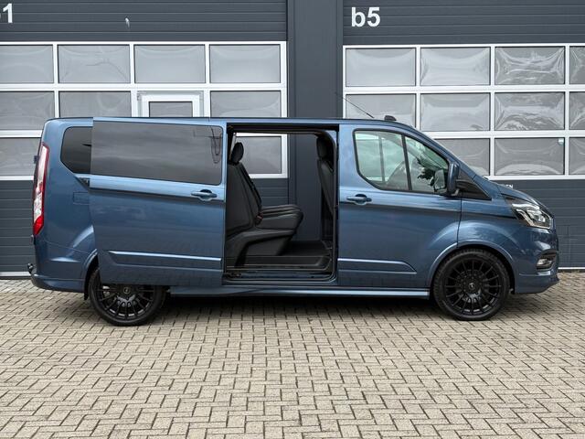 Ford TRANSIT CUSTOM Sport 2.0 TDCI 185PK Lang Dubbelcabine/ 2x schuifdeur / LED / Stoelverwarming / Navi / Carplay / Cruise / Airco / Camera / PDC /
