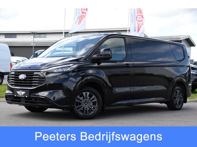 Ford TRANSIT CUSTOM 300 2.0 TDCI L2H1 Black Edition Full Options! Adaptieve Cruise, Virtual, Camera, LED, Carplay, 170pk, Trekhaak, Stuurverwarming, Automaat, Stoelverwarming, Uniek!