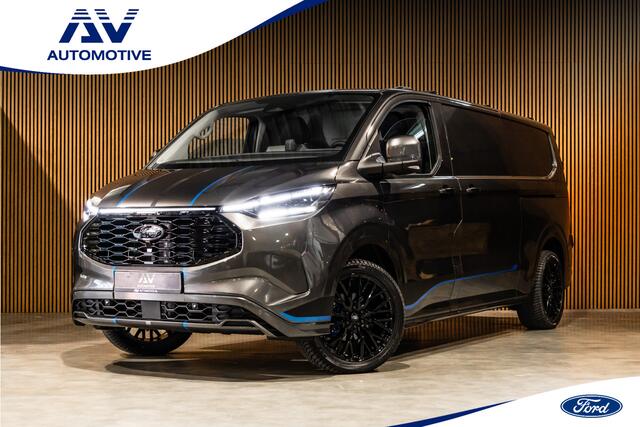 Ford TRANSIT CUSTOM E-Transit 340 L2H1 Sport 65 kWh | 350 KM Range | 360 Camera | Driving Assistant | L+R Schuifdeur | DSS LED | Middenconsole | Navigatie | CarPlay | ACC | Blind Spot | Stuur- en stoelverwarming | Trekhaak | Dakdragers | E-Transit Custom | Zero Emissie