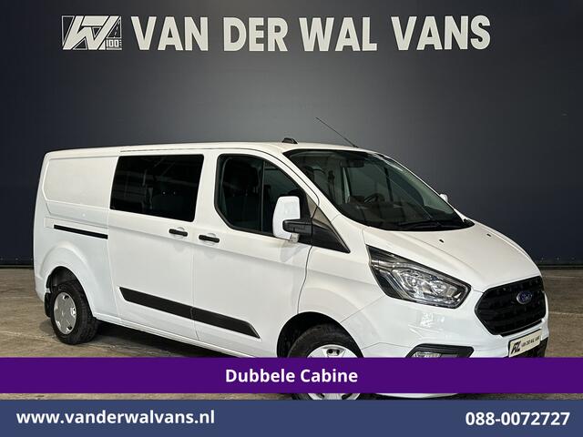 Ford TRANSIT CUSTOM 2.0 TDCI 131pk L2H1 Dubbele Cabine Euro6 Airco | 5-Zits | Apple Carplay | LED | Cruisecontrol | Stoelverwarming Android Auto, Parkeersensoren, Achterklep, 2800kg trekvermogen
