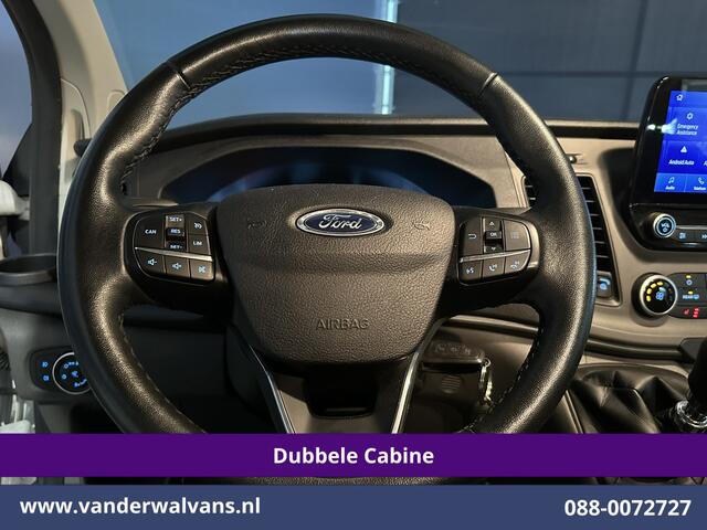 Ford TRANSIT CUSTOM 2.0 TDCI 131pk L2H1 Dubbele Cabine Euro6 Airco | 5-Zits | Apple Carplay | LED | Cruisecontrol | Stoelverwarming Android Auto, Parkeersensoren, Achterklep, 2800kg trekvermogen