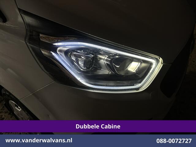 Ford TRANSIT CUSTOM 2.0 TDCI 131pk L2H1 Dubbele Cabine Euro6 Airco | 5-Zits | Apple Carplay | LED | Cruisecontrol | Stoelverwarming Android Auto, Parkeersensoren, Achterklep, 2800kg trekvermogen