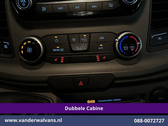 Ford TRANSIT CUSTOM 2.0 TDCI 131pk L2H1 Dubbele Cabine Euro6 Airco | 5-Zits | Apple Carplay | LED | Cruisecontrol | Stoelverwarming Android Auto, Parkeersensoren, Achterklep, 2800kg trekvermogen