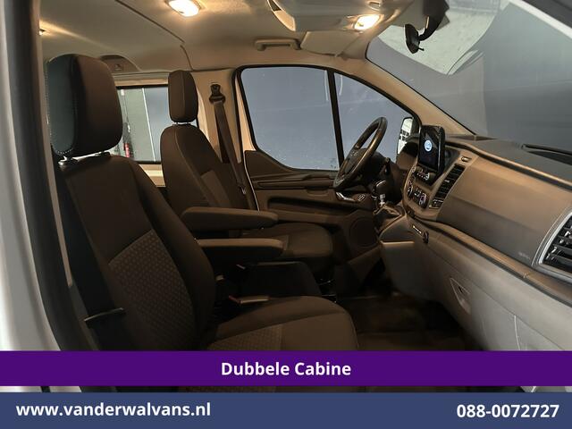 Ford TRANSIT CUSTOM 2.0 TDCI 131pk L2H1 Dubbele Cabine Euro6 Airco | 5-Zits | Apple Carplay | LED | Cruisecontrol | Stoelverwarming Android Auto, Parkeersensoren, Achterklep, 2800kg trekvermogen
