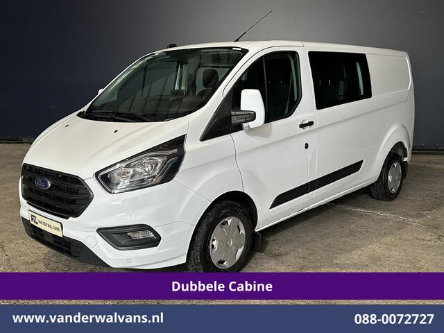 Ford TRANSIT CUSTOM 2.0 TDCI 131pk L2H1 Dubbele Cabine Euro6 Airco | 5-Zits | Apple Carplay | LED | Cruisecontrol | Stoelverwarming Android Auto, Parkeersensoren, Achterklep, 2800kg trekvermogen