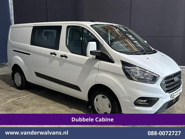 Ford TRANSIT CUSTOM 2.0 TDCI 131pk L2H1 Dubbele Cabine Euro6 Airco | 5-Zits | Apple Carplay | LED | Cruisecontrol | Stoelverwarming Android Auto, Parkeersensoren, Achterklep, 2800kg trekvermogen