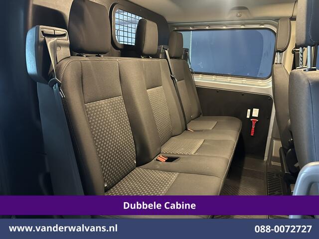 Ford TRANSIT CUSTOM 2.0 TDCI 131pk L2H1 Dubbele Cabine Euro6 Airco | 5-Zits | Camera | Apple Carplay | LED | 2800kg Trekhaak Android Auto, Cruisecontrol, Parkeersensoren, Stoelverwarming, Verwarmde voorruit, Dakdragers