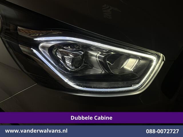 Ford TRANSIT CUSTOM 2.0 TDCI 131pk L2H1 Dubbele Cabine Euro6 Airco | 5-Zits | Camera | Apple Carplay | LED | 2800kg Trekhaak Android Auto, Cruisecontrol, Parkeersensoren, Stoelverwarming, Verwarmde voorruit, Dakdragers