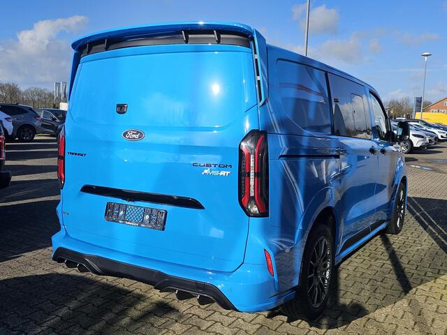 Ford TRANSIT CUSTOM 320 2.5 PHEV L1H1 MS-RT DC Trekhaak! | Dubbele Cabine | Dubbele zijschuifdeur | Keyless entry | Lederen sportstoelen | Elektrische zijschuifdeur | Virtual cockpit | Fabrieksgarantie tm. 16-04-2029