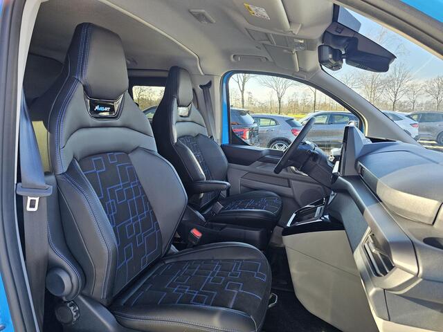 Ford TRANSIT CUSTOM 320 2.5 PHEV L1H1 MS-RT DC Trekhaak! | Dubbele Cabine | Dubbele zijschuifdeur | Keyless entry | Lederen sportstoelen | Elektrische zijschuifdeur | Virtual cockpit | Fabrieksgarantie tm. 16-04-2029