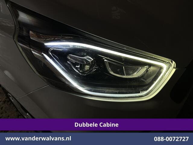 Ford TRANSIT CUSTOM 2.0 TDCI 170pk L2H1 Dubbele Cabine Euro6 Airco | 5-zits | Camera | Xenon | Navigatie | Cruisecontrol Android Auto, Parkeersensoren, Stoelverwarming, Verwarmde Voorruit, 2800kg trekvermogen