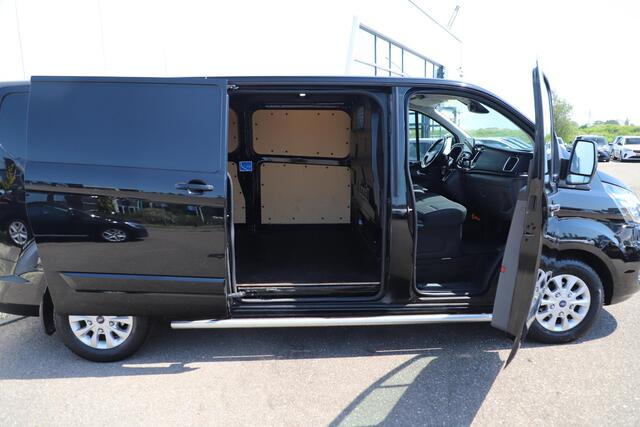 Ford TRANSIT CUSTOM 300 2.0 TDCI L2H1 Limited DC 170PK Automaat Trekhaak Sidebars Navigatie Achteruitrijcamera Carplay LED 16 inch LMV Schuifdeur Airco Cruise