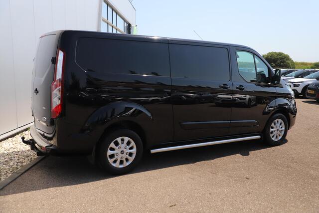 Ford TRANSIT CUSTOM 300 2.0 TDCI L2H1 Limited DC 170PK Automaat Trekhaak Sidebars Navigatie Achteruitrijcamera Carplay LED 16 inch LMV Schuifdeur Airco Cruise