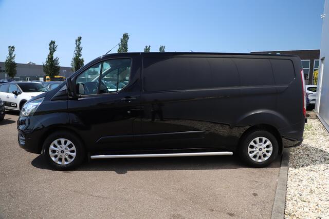 Ford TRANSIT CUSTOM 300 2.0 TDCI L2H1 Limited DC 170PK Automaat Trekhaak Sidebars Navigatie Achteruitrijcamera Carplay LED 16 inch LMV Schuifdeur Airco Cruise