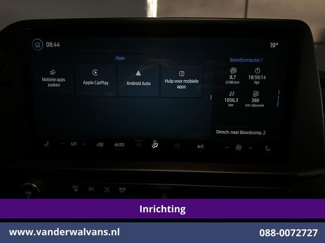 Ford TRANSIT CUSTOM 2.0 TDCI 150pk L1H1 Inrichting Euro6 Airco | Camera | LED | Apple Carplay | Cruisecontrol Android Auto, 2590kg Trekhaak, Verwarmde voorruit, Stoelverwarming, Parkeersensoren, Dakdragers, Bijrijdersbank