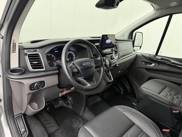 Ford TRANSIT CUSTOM 2.0TDCI Automaat Dubbele Cabine | Platinum Edition | 2xSchuifdeur | Navigatie | Camera | Leder | Airco | Cruise