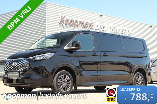 Ford TRANSIT CUSTOM E-Transit 320 L2H1 Limited DC | 71 kWh | 160kW/218pk | Trekgewicht 2300kg | Camera | Carplay/Android | Cruise | Lease 788,- p/m