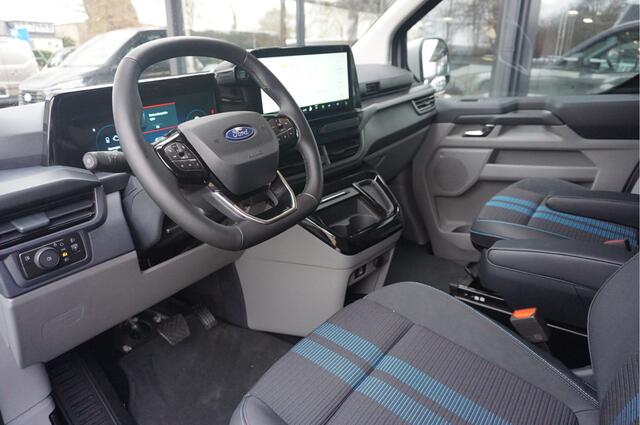 Ford TRANSIT CUSTOM 320S 2.5 PHEV Hybride 233PK DC Sport AUT Prijs incl BPM! Navi, ACC, 360° Cam, 19" LM, 2x Schuifdeur!! NR. B01*