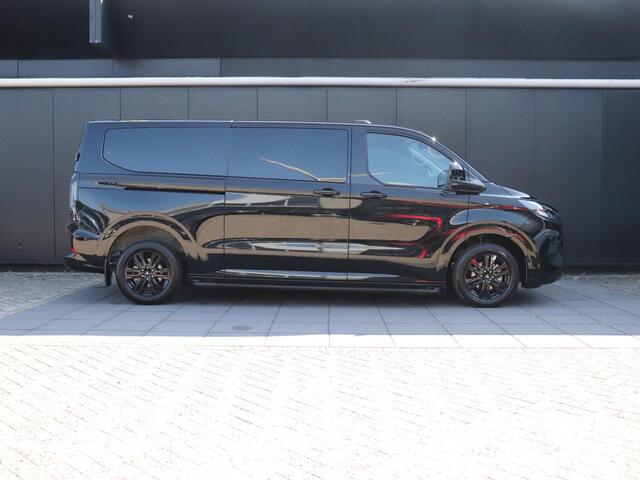 Ford TRANSIT CUSTOM 320 2.5 PHEV L2H1 Black Platinum DC | 5 PERS. | LEDER | DUBBELE SCHUIFDEUR | 360° CAMERA | TREKHAAK | NAVI | CRUISE | STOEL/STUURVERW. |