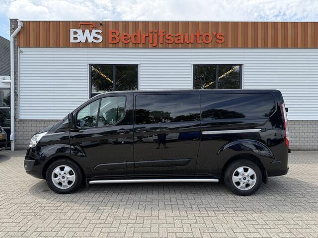 Ford TRANSIT CUSTOM 290 2.0 TDCI 130pk automaat L2H1 Limited DC 5 persoons / euro 6 / vaste prijs rijklaar ¤ 14.950 ex btw / lease vanaf ¤ 243 / dubbele schuifdeur / nieuwe distributie riem bij aflevering / zwart metallic