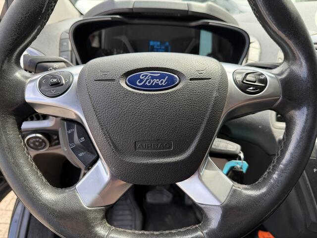 Ford TRANSIT CUSTOM 290 2.0 TDCI 130pk automaat L2H1 Limited DC 5 persoons / euro 6 / vaste prijs rijklaar ¤ 14.950 ex btw / lease vanaf ¤ 243 / dubbele schuifdeur / nieuwe distributie riem bij aflevering / zwart metallic